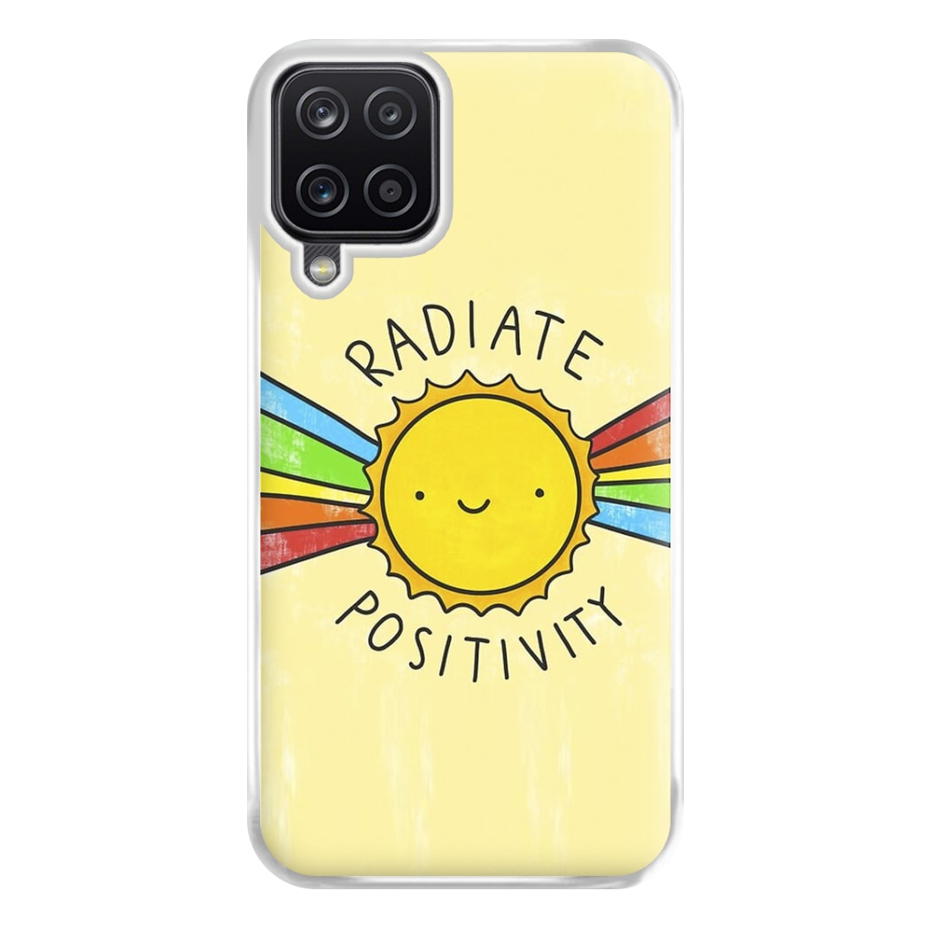 Radiate Positivity Sunshine - Positivity Phone Case for Galaxy A12