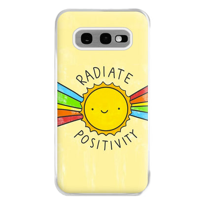 Radiate Positivity Sunshine - Positivity Phone Case for Galaxy S10e