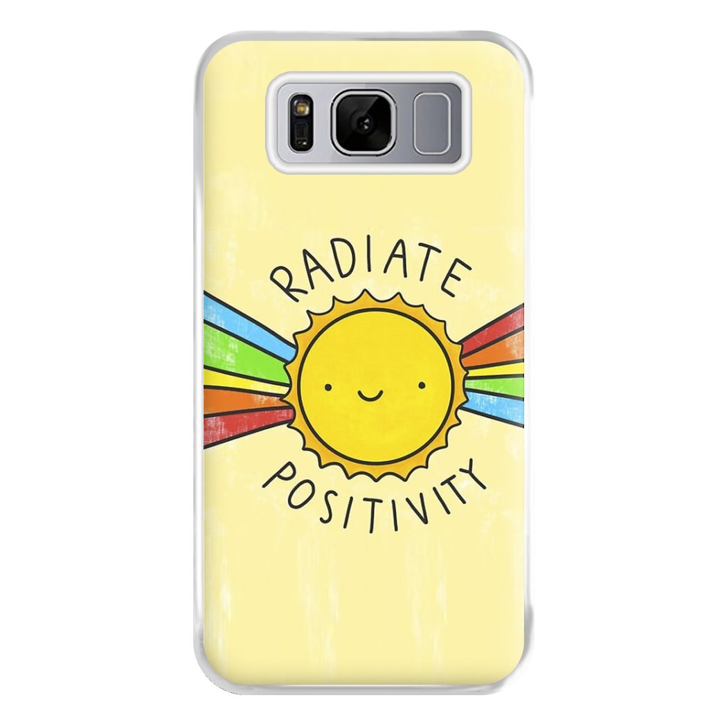 Radiate Positivity Sunshine - Positivity Phone Case for Galaxy S8 Plus