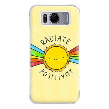 Radiate Positivity Sunshine - Positivity Phone Case for Galaxy S8 Plus