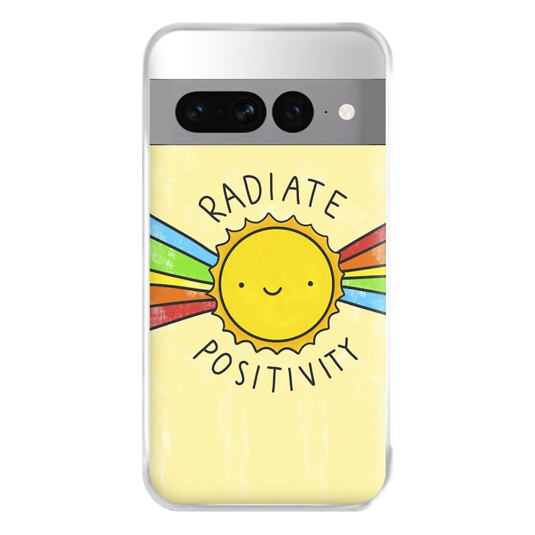 Radiate Positivity Sunshine - Positivity Phone Case for Google Pixel 7 Pro