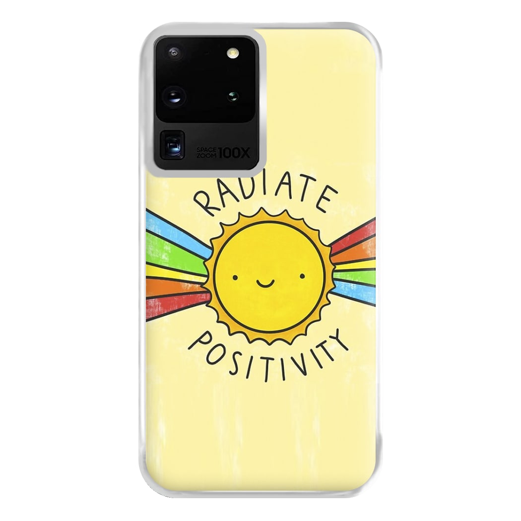 Radiate Positivity Sunshine - Positivity Phone Case for Galaxy S20 Ultra