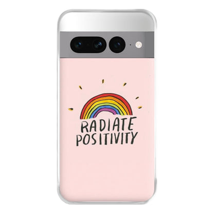 Radiate Positivity Rainbow - Positivity Phone Case for Google Pixel 7 Pro