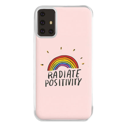 Radiate Positivity Rainbow - Positivity Phone Case for Galaxy A71