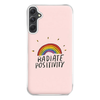 Radiate Positivity Rainbow - Positivity Phone Case for Galaxy A54