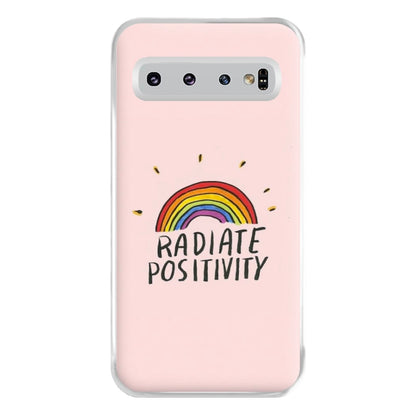 Radiate Positivity Rainbow - Positivity Phone Case for Galaxy S10 Plus