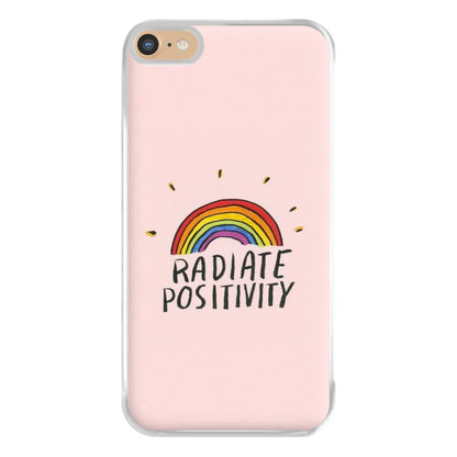 Radiate Positivity Rainbow - Positivity Phone Case for iPhone 6 Plus / 7 Plus / 8 Plus