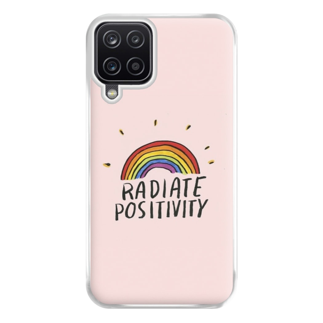 Radiate Positivity Rainbow - Positivity Phone Case for Galaxy A12