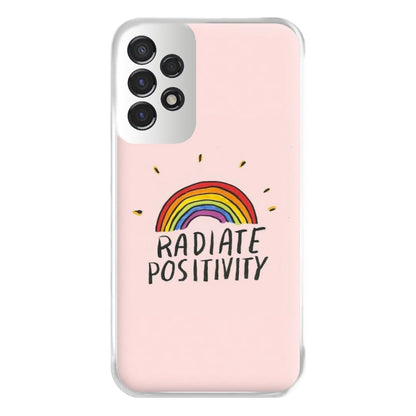 Radiate Positivity Rainbow - Positivity Phone Case for Galaxy A53