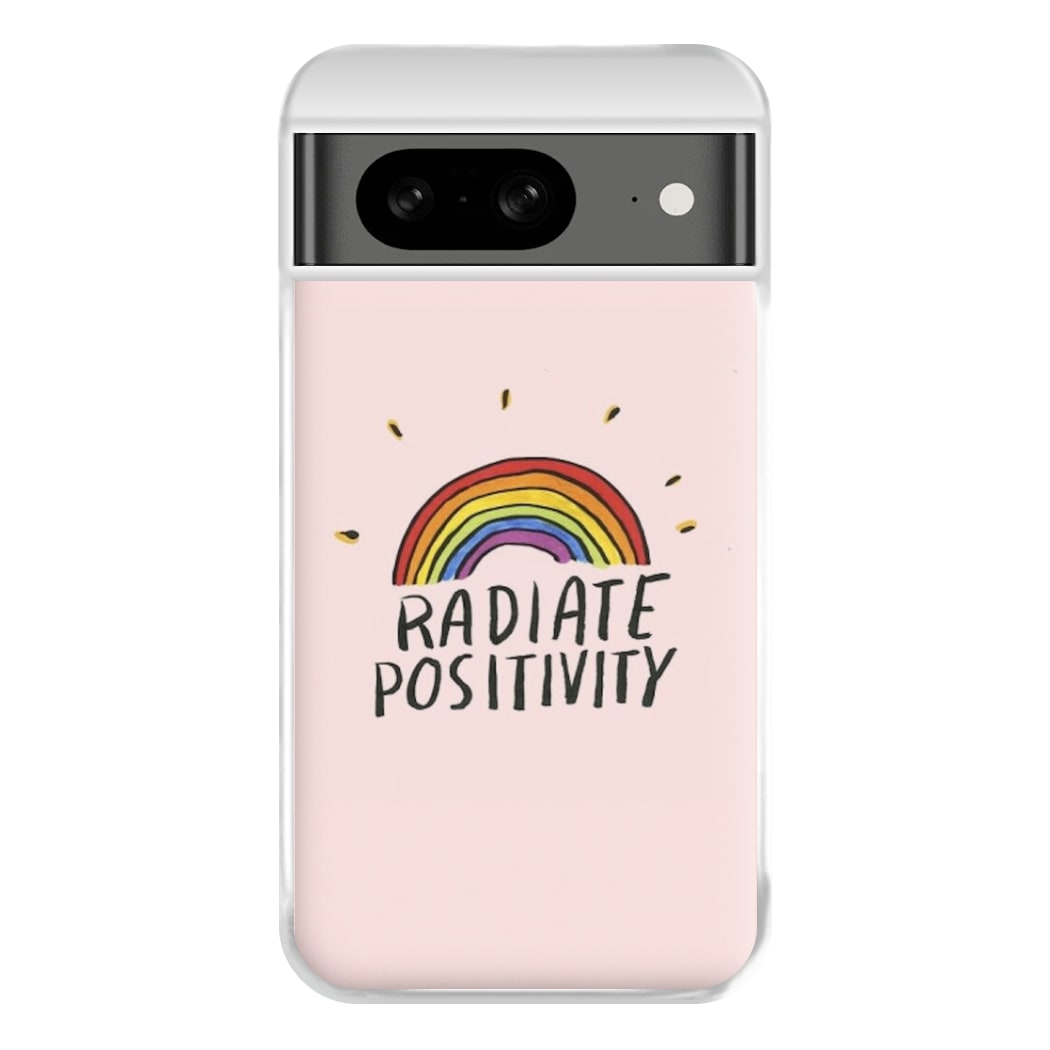 Radiate Positivity Rainbow - Positivity Phone Case for Google Pixel 8