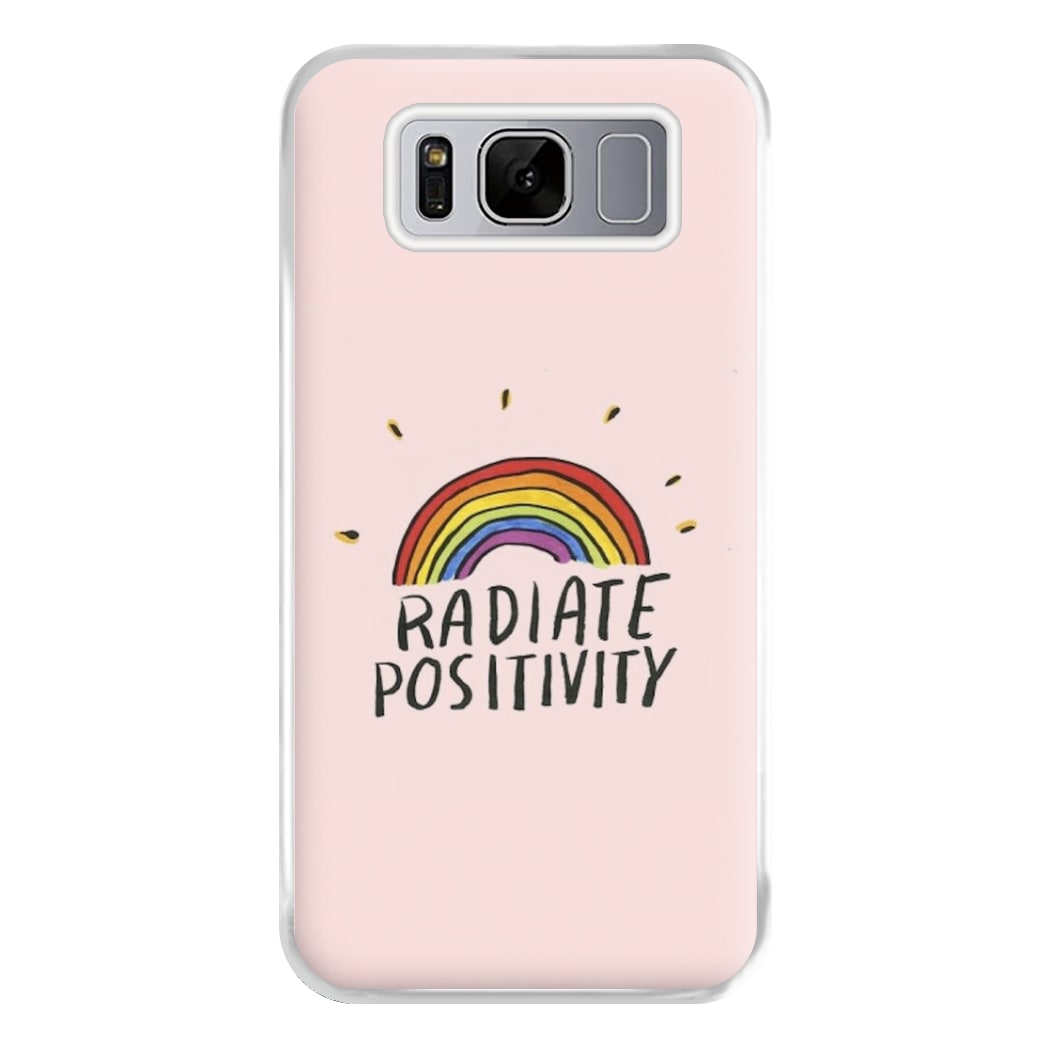 Radiate Positivity Rainbow - Positivity Phone Case for Galaxy S8 Plus