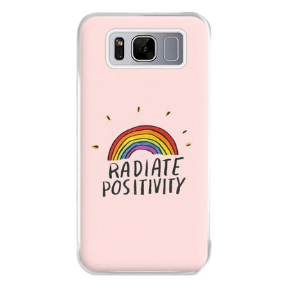 Radiate Positivity Rainbow - Positivity Phone Case for Galaxy S8 Plus