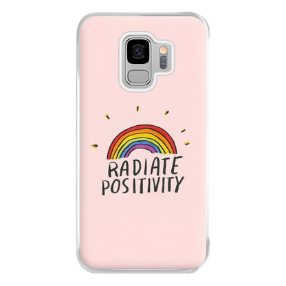 Radiate Positivity Rainbow - Positivity Phone Case for Galaxy S9 Plus