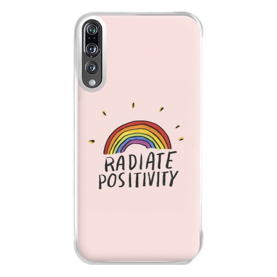 Radiate Positivity Rainbow - Positivity Phone Case for Huawei P20 Pro