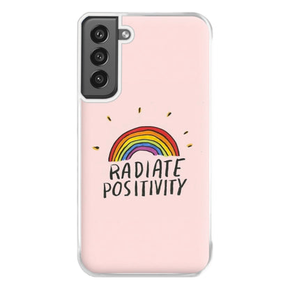 Radiate Positivity Rainbow - Positivity Phone Case for Galaxy S21FE