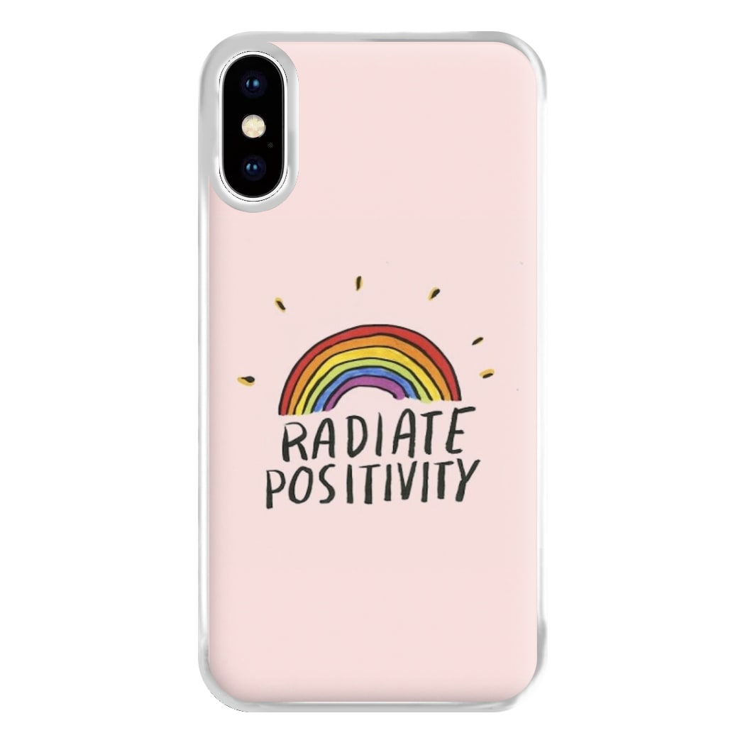 Radiate Positivity Rainbow - Positivity Phone Case for iPhone XS Max