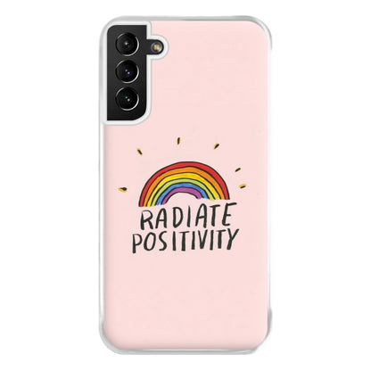 Radiate Positivity Rainbow - Positivity Phone Case for Galaxy S21 Plus