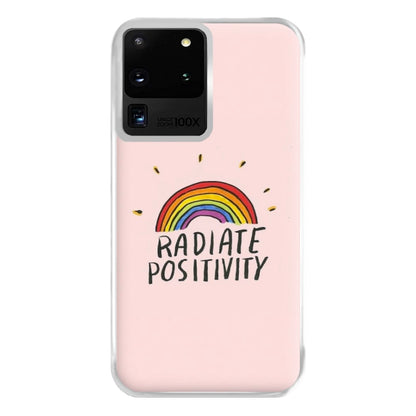 Radiate Positivity Rainbow - Positivity Phone Case for Galaxy S20 Ultra