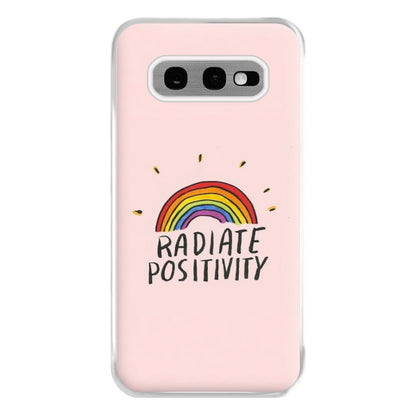 Radiate Positivity Rainbow - Positivity Phone Case for Galaxy S10e