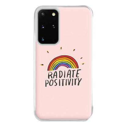 Radiate Positivity Rainbow - Positivity Phone Case for Galaxy S20 Plus