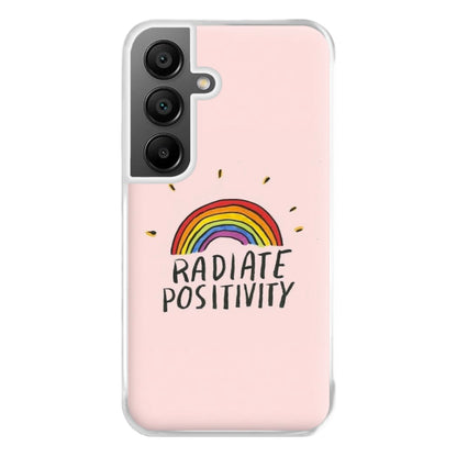 Radiate Positivity Rainbow - Positivity Phone Case for Galaxy A55