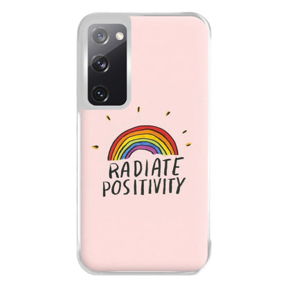 Radiate Positivity Rainbow - Positivity Phone Case for Galaxy S20FE