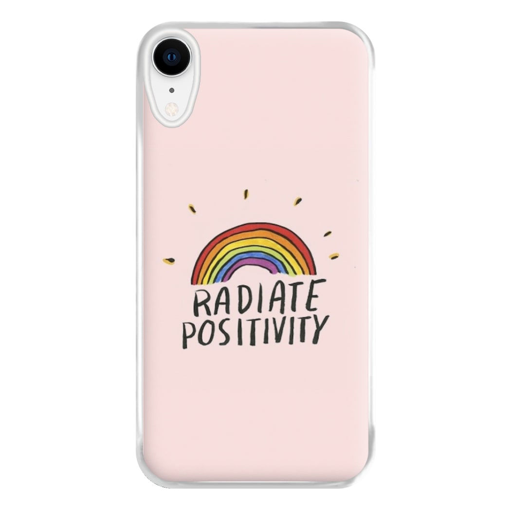 Radiate Positivity Rainbow - Positivity Phone Case for iPhone XR