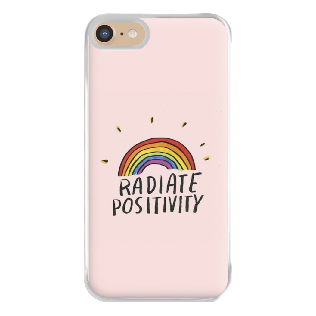 Radiate Positivity Rainbow - Positivity Phone Case for iPhone 6 / 7 / 8 / SE