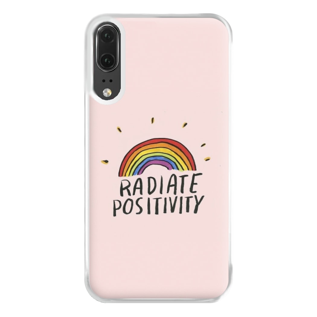 Radiate Positivity Rainbow - Positivity Phone Case for Huawei P20