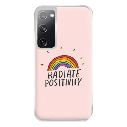 Radiate Positivity Rainbow - Positivity Phone Case for Galaxy S20