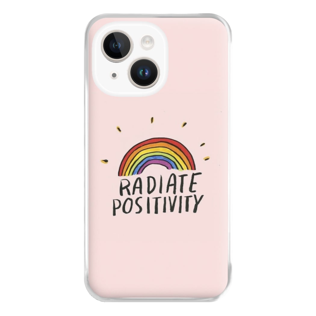 Radiate Positivity Rainbow - Positivity Phone Case for iPhone 14 Plus