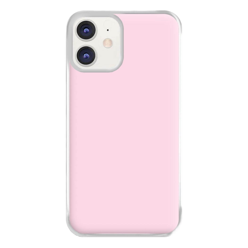 Back To Casics - Pretty Pastels - Plain Pink Phone Case for iPhone 12 / 12 Pro