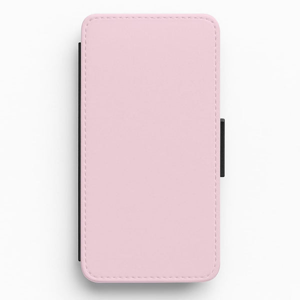Back To Casics - Pretty Pastels - Plain Pink Flip / Wallet Phone Case
