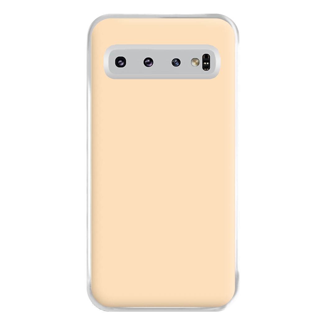 Back To Casics - Pretty Pastels - Plain Orange Phone Case for Galaxy S10 Plus