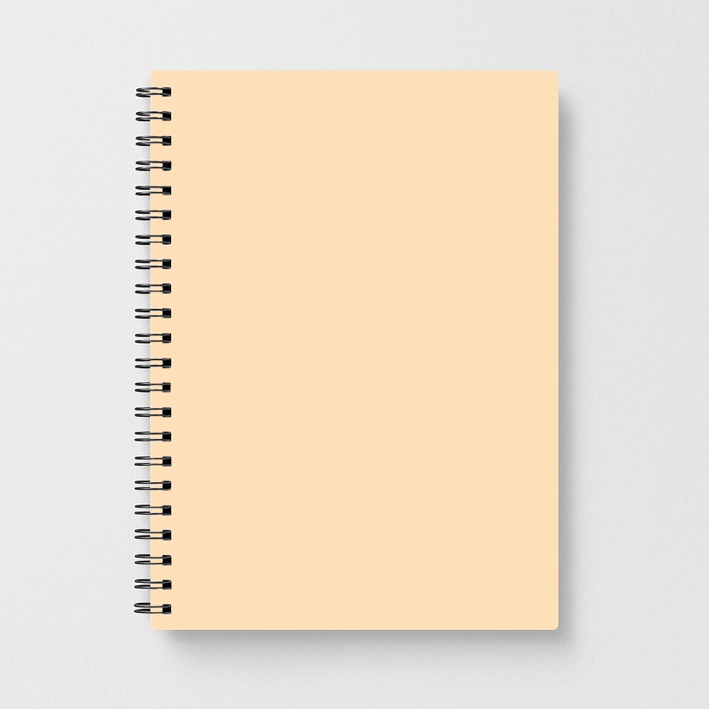 Back To Casics - Pretty Pastels - Plain Orange Notebook