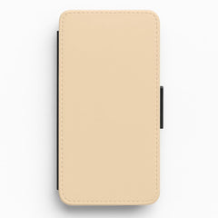 Back To Casics - Pretty Pastels - Plain Orange Flip / Wallet Phone Case