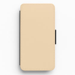 Back To Casics - Pretty Pastels - Plain Orange Flip / Wallet Phone Case