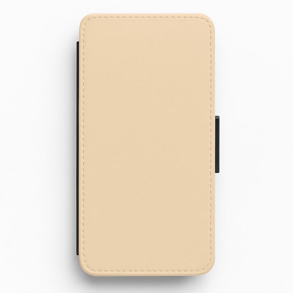 Back To Casics - Pretty Pastels - Plain Orange Flip / Wallet Phone Case