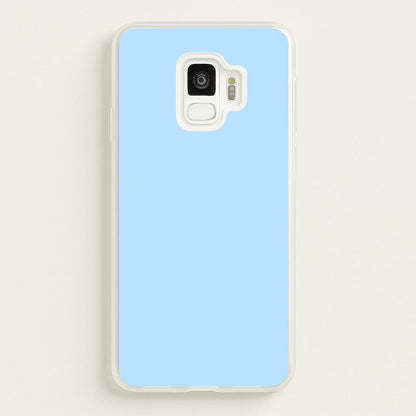 Back To Casics - Pretty Pastels - Plain Blue  - Plain Phone Case for Galaxy S9