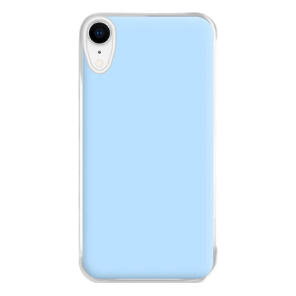 Back To Casics - Pretty Pastels - Plain Blue Phone Case for iPhone XR