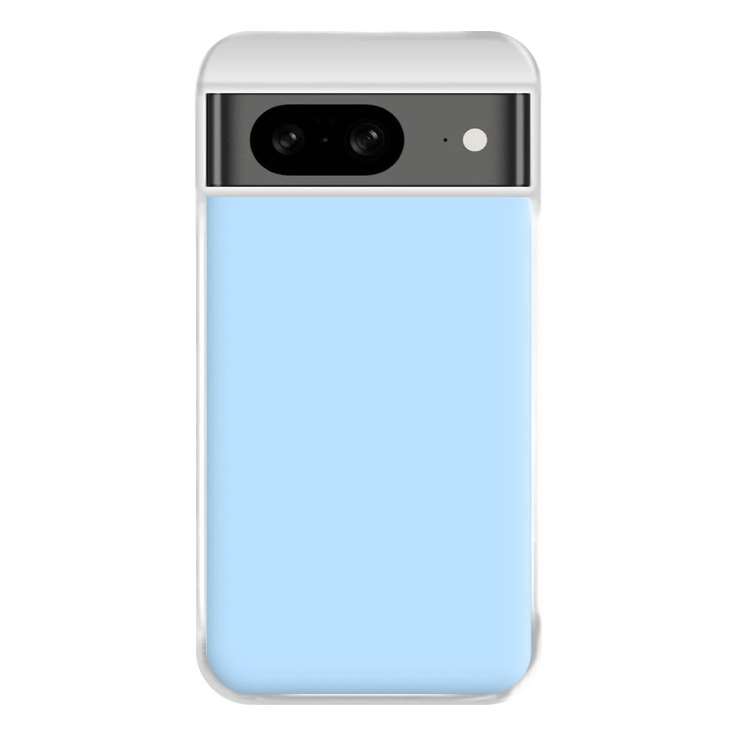 Back To Casics - Pretty Pastels - Plain Blue Phone Case for Google Pixel 8