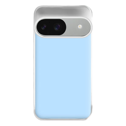 Back To Casics - Pretty Pastels - Plain Blue Phone Case for Google Pixel 9 / 9 Pro