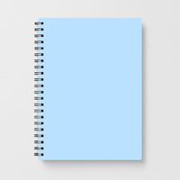 Back To Casics - Pretty Pastels - Plain Blue Notebook