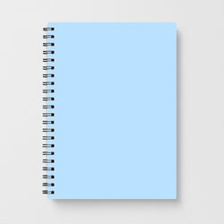 Back To Casics - Pretty Pastels - Plain Blue Notebook