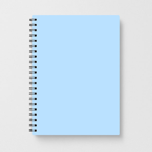 Back To Casics - Pretty Pastels - Plain Blue Notebook