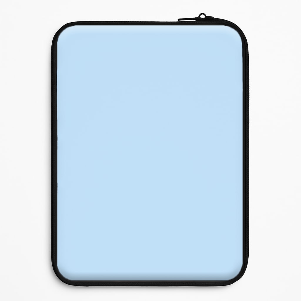 Back To Casics - Pretty Pastels - Plain Blue Laptop Sleeve