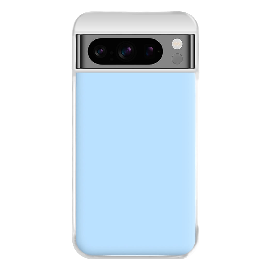 Back To Casics - Pretty Pastels - Plain Blue Phone Case for Google Pixel 8 Pro