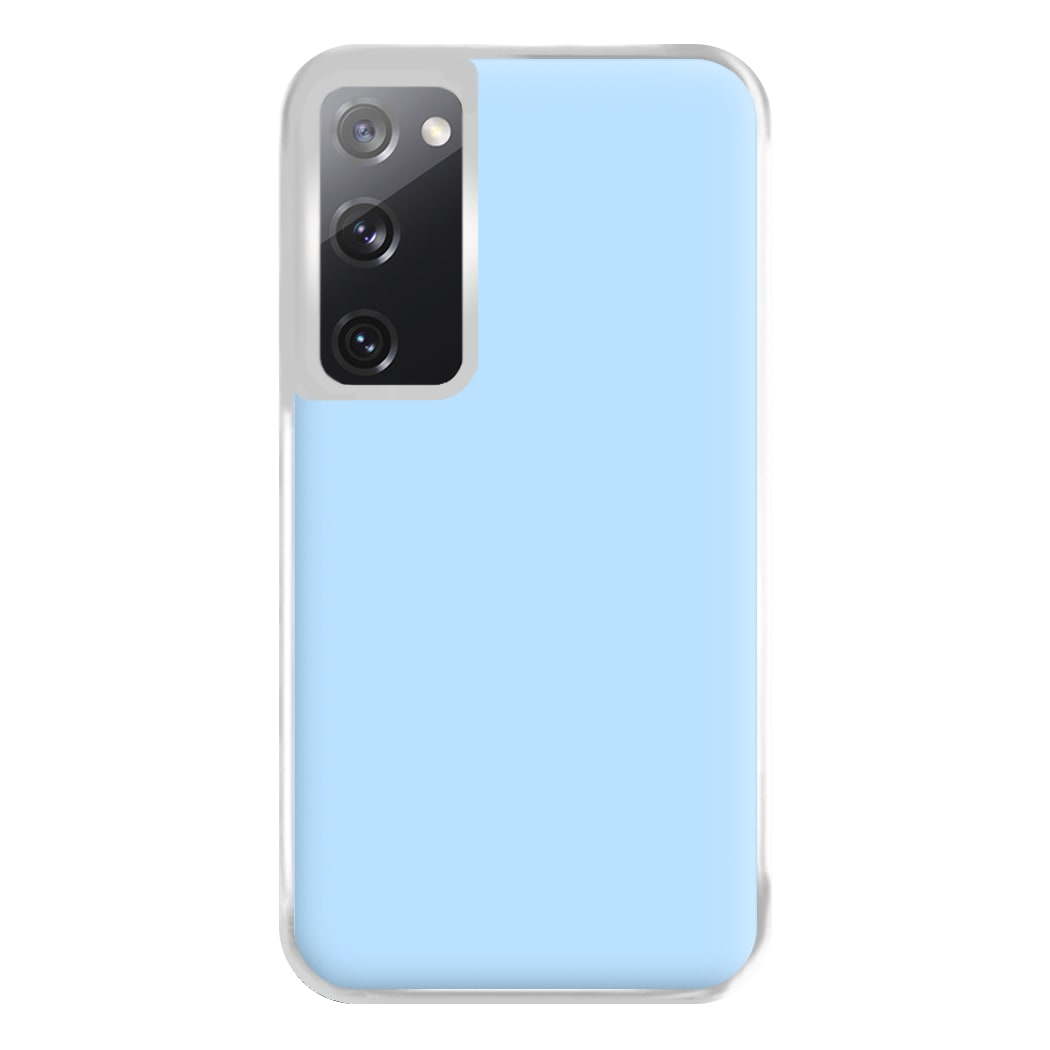 Back To Casics - Pretty Pastels - Plain Blue Phone Case for Galaxy S20FE