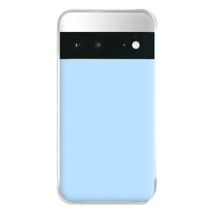 Back To Casics - Pretty Pastels - Plain Blue Phone Case for Google Pixel 6a