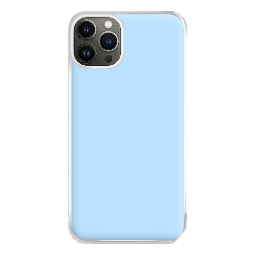 Back To Casics - Pretty Pastels - Plain Blue Phone Case for iPhone 13